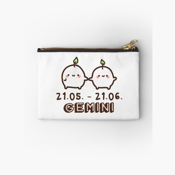 Item preview, Kawaii zodiac sign Gemini soybeans holding hands designed and sold by GLwithUs.