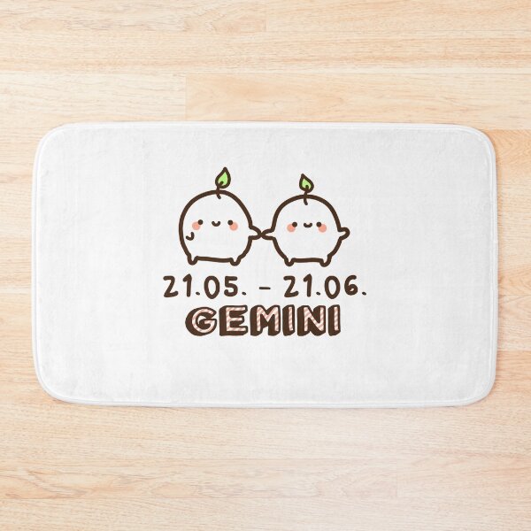 Item preview, Kawaii zodiac sign Gemini soybeans holding hands designed and sold by GLwithUs.