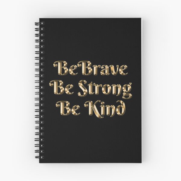 Item preview, Be Brave, Be Strong, Be Kind - Gold Text Short-Sleeve Unisex T-Shirt - We're All In This Together designed and sold by FlyingFoxDesign.