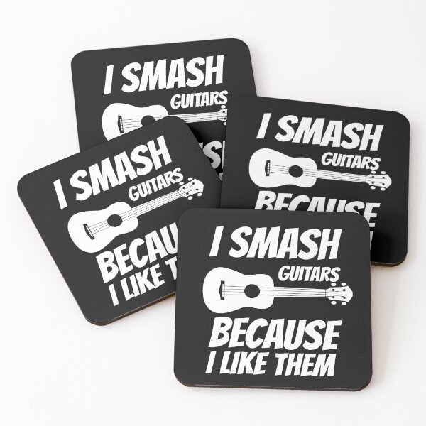 Item preview, I smash Guitars Because I Like Them - Funny Music Quotes designed and sold by Funwithmusic.