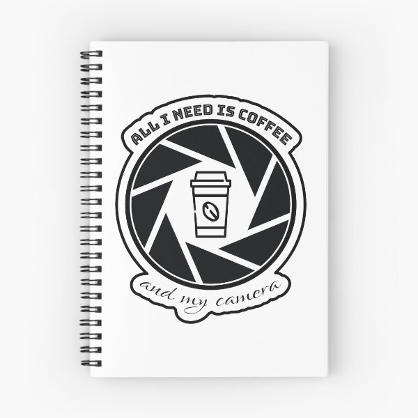 Item preview, all I need is coffee and my camera - coffee and camera - Gifts for coffee lovers - Funny coffee quotes designed and sold by Alice-Elgawi.