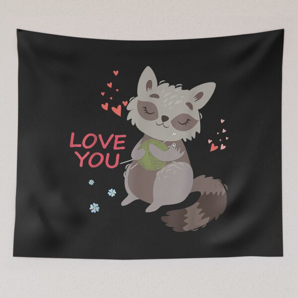 Item preview, Raccoon Crochet Knitting and Yarn lovers gift designed and sold by toricak06.