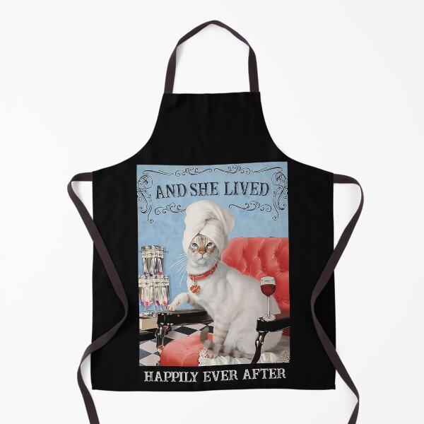 Item preview, She Lived Happily Cat Wine Lover Cat Gift designed and sold by Douglafa.
