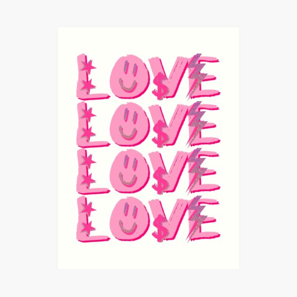 preppy LOVE Art Print