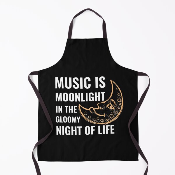 Item preview, Music Is Moonlight In The Gloomy Night Of Life - Funny Music Quotes designed and sold by Funwithmusic.