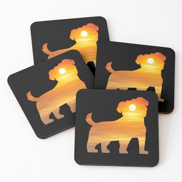 Item preview, Pug Dog Silhouette Sunrise designed and sold by alaechamlal.