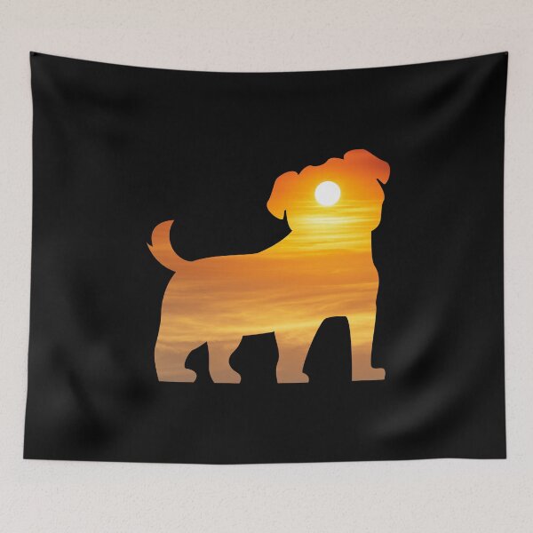 Item preview, Pug Dog Silhouette Sunrise designed and sold by alaechamlal.