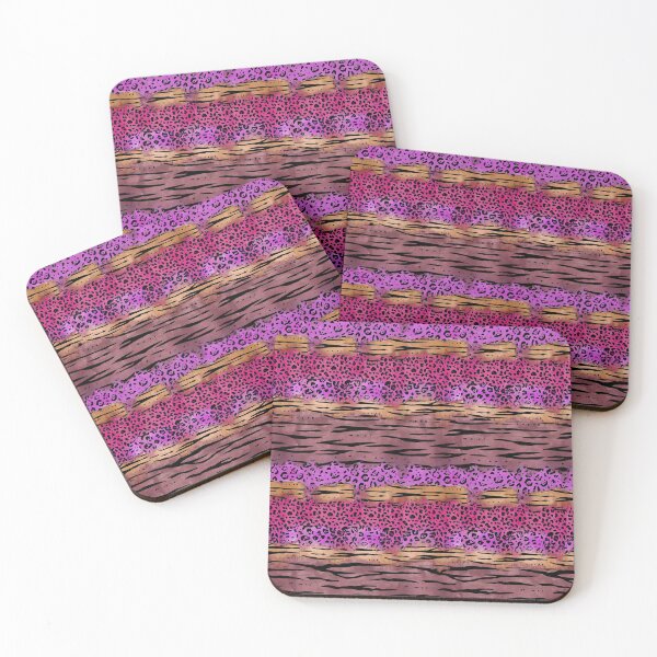 Item preview, Watercolor animal print aged rose designed and sold by ladypatterns.