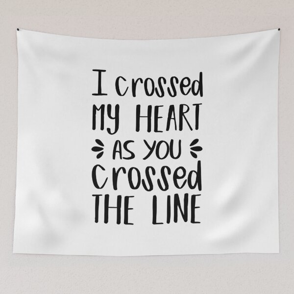 Item preview, I Crossed My Heart As You Crossed The Line (Black) designed and sold by FilipeFerreira.
