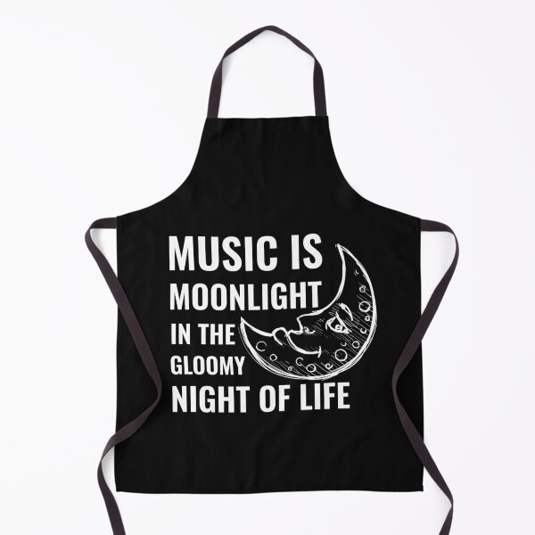 Item preview, Music Is Moonlight In The Gloomy Night Of Life - Funny Music Quotes designed and sold by Funwithmusic.