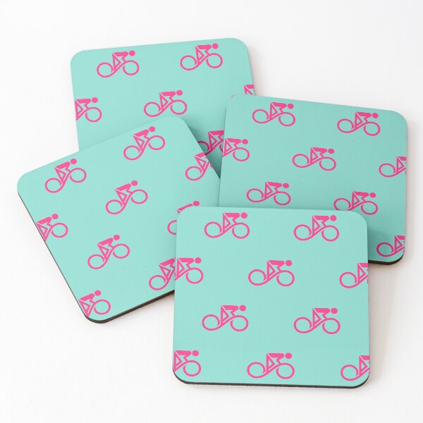 Item preview, Abstract Cyclist Pink Line Art Infinity designed and sold by RabeDesigns.