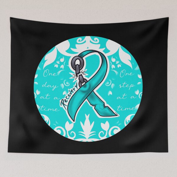 Item preview, Recovery ribbon and floral designed and sold by Chillateez.