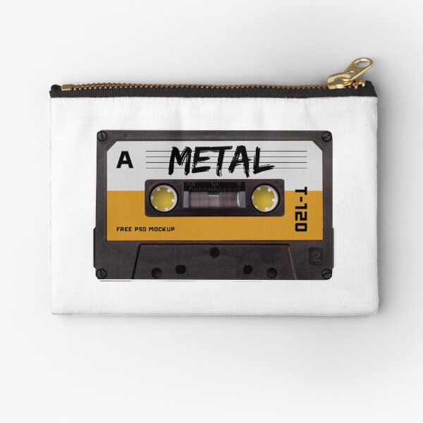 CASSETTE TAPE - Metal Music Cassette Zipper Pouch