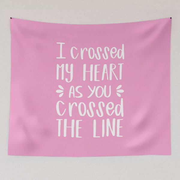 Item preview, I Crossed My Heart As You Crossed The Line (Pink BG) designed and sold by FilipeFerreira.