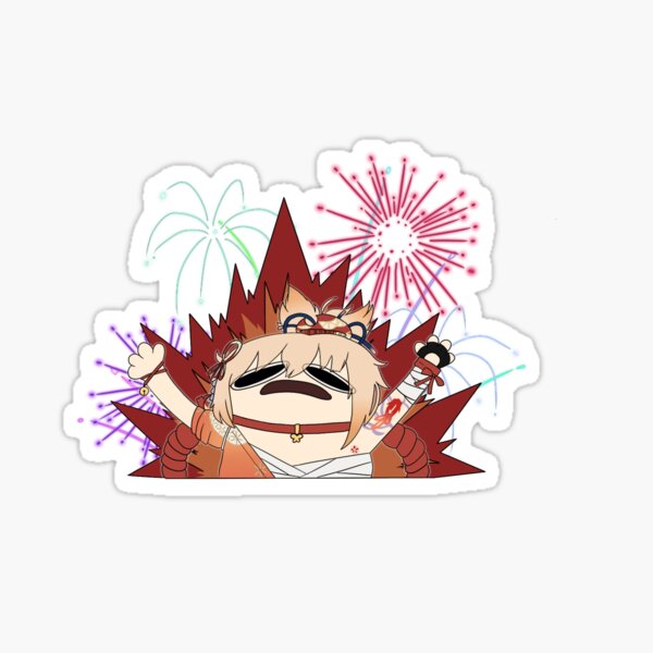 Item preview, Yoimiya blows up a city block! designed and sold by Suko-Akira.