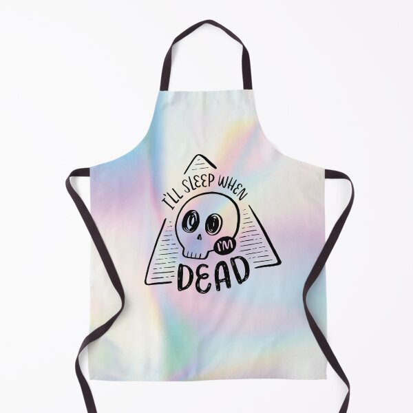 Item preview, I'll Sleep When I'm Dead Holo Skull Skeleton designed and sold by awkward-owl.