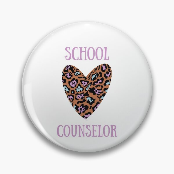 Artikelvorschau, Schulberater Herz mit Leopardenmuster entworfen und verkauft von SklCounseling.