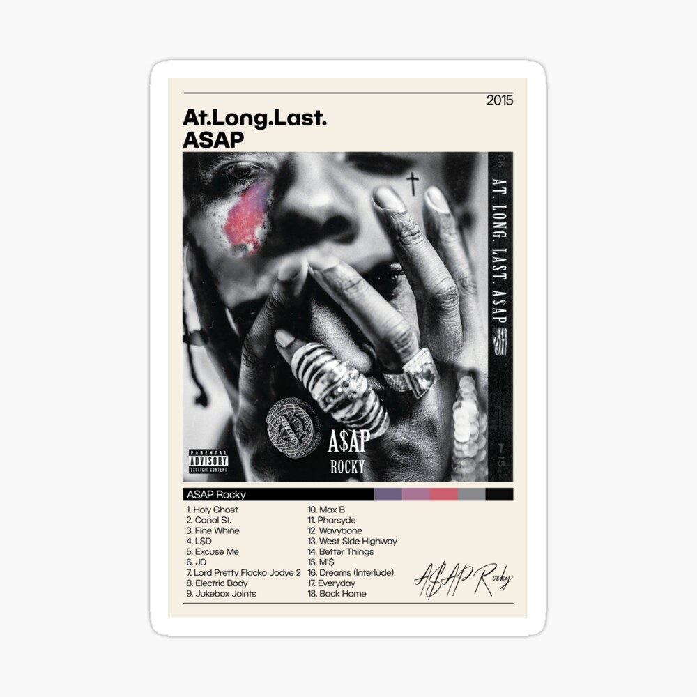 Asap Rocky Posters At Long Last Asap Poster Views Tracklist Album Cover Poster Poster Print Wall Art Custom Poster Home Decor Poster By Saliprintableco Redbubble