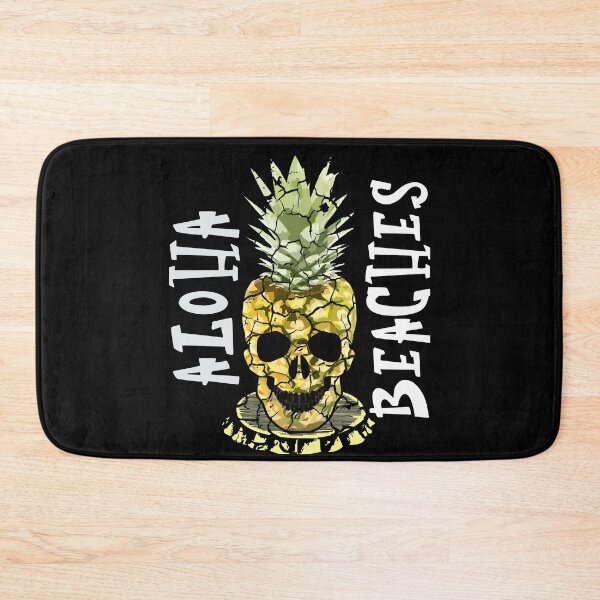 Item preview, Aloha Beaches Hawaiian Pineapple Skull  designed and sold by Mrpotts73.