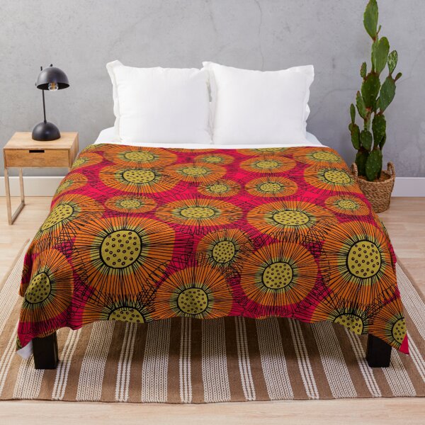 Item preview, Hot Pink and Orange Floral Pattern designed and sold by Playful Pixel Designs.