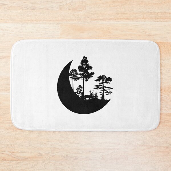 Item preview, Forest in the Moon with Wild Animals Design designed and sold by CreativeArtZone.