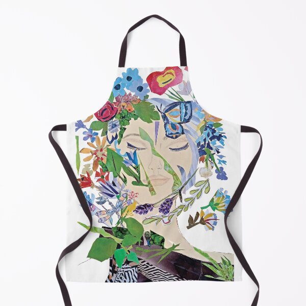 Item preview, Flowery face. Collage Art designed and sold by Galeria-S.