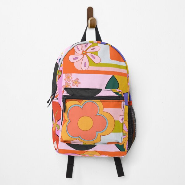 Item preview, Flower Power Groovy Hippy Retro Pattern designed and sold by Saffron-Bumble.