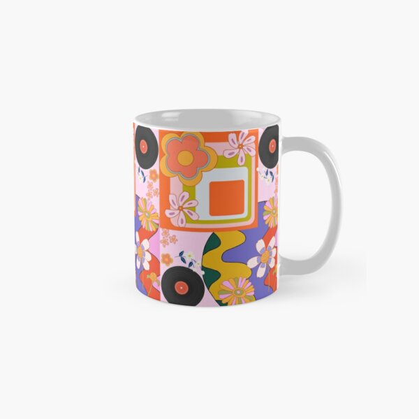 Funky Hippie Flower Power Pattern Coffee Mug for Sale by HotHibiscus