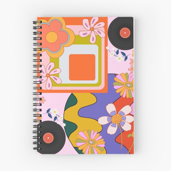 Item preview, Flower Power Groovy Hippy Retro Pattern designed and sold by Saffron-Bumble.
