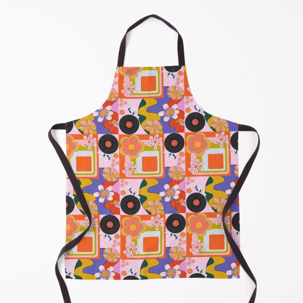 Item preview, Flower Power Groovy Hippy Retro Pattern designed and sold by Saffron-Bumble.