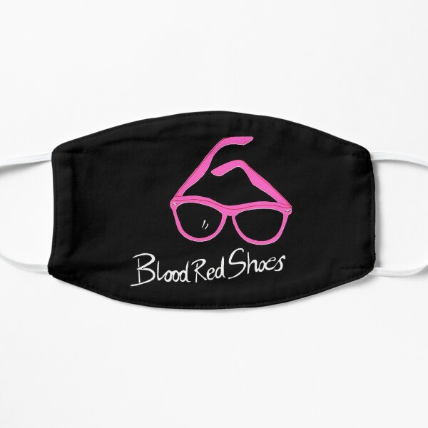 sunglasses blood red shoes logo Flat Mask