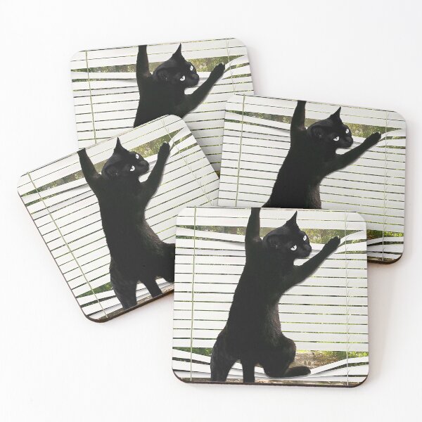 Item preview, Funny Black Cat Climbing Out Window Cat gift designed and sold by Douglafa.