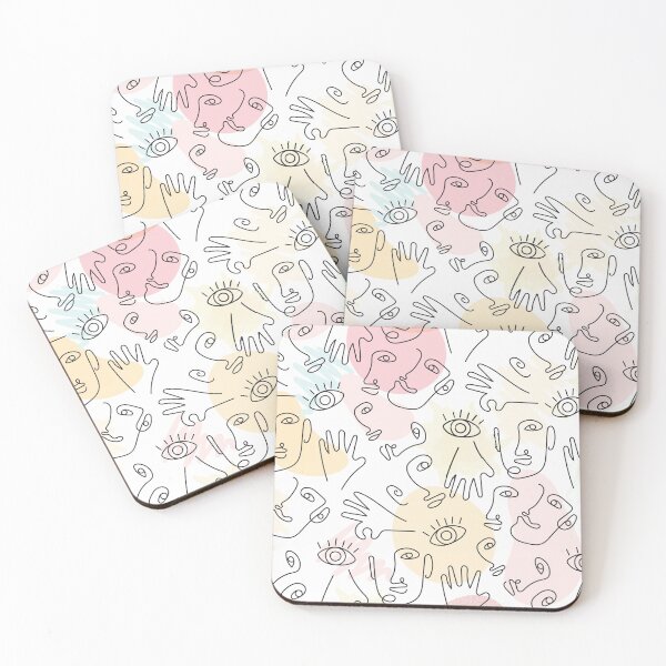 Item preview, Pattern minimal faces designed and sold by Missbookshop.
