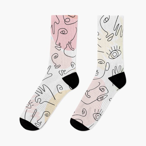 Item preview, Pattern minimal faces designed and sold by Missbookshop.
