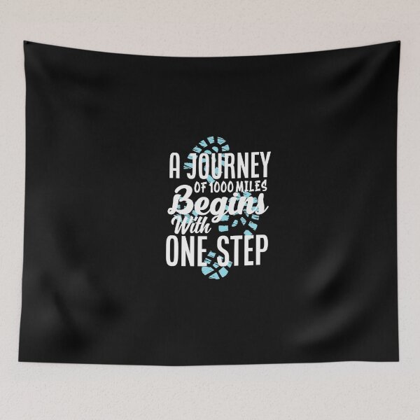 Item preview, A Journey Of 1000 Miles Begins With One Step Lao Tzu Quote designed and sold by NECHSTORE.