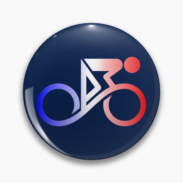 Item preview, Abstract Cyclist Line Art Infinity France designed and sold by RabeDesigns.