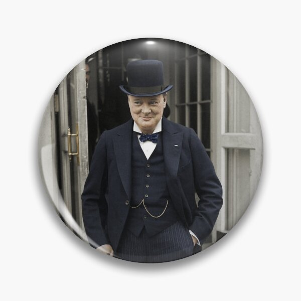 Item preview, Winston Churchill At White House - 1929 - Colorized designed and sold by warishellstore.