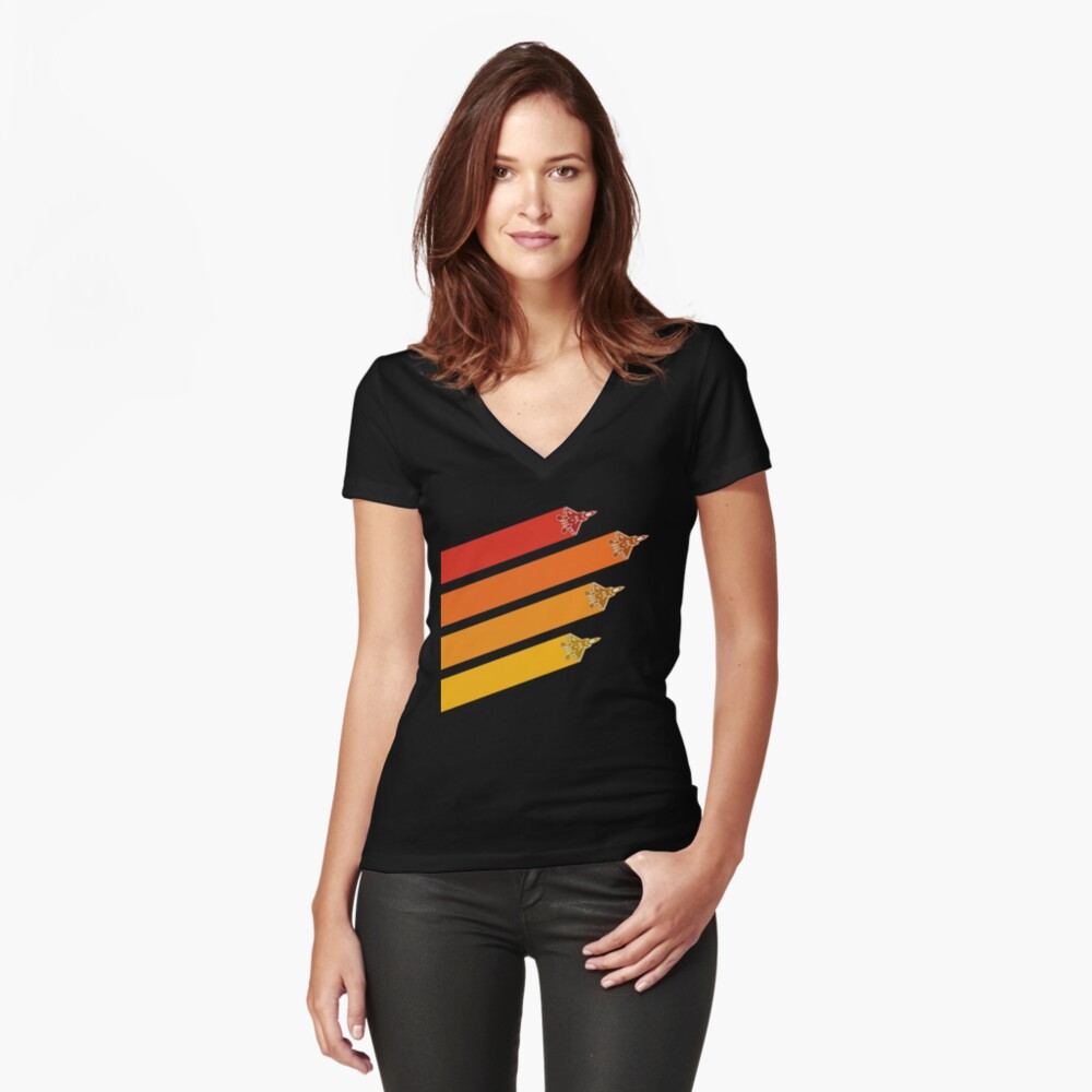Item preview, Fitted V-Neck T-Shirt designed and sold by Aeronautdesign.