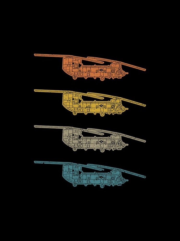 Imagen 4 de 4, Funda de iPhone con la obra Retro CH47 Chinook Helicopter Schematic Vintage CH47 Chinook Gear, diseñada y vendida por DynamicDesign.