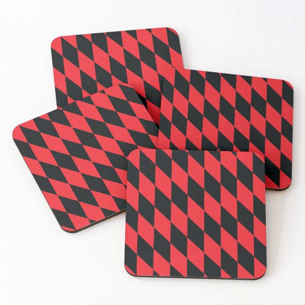 Item preview, Checkered Rhomboids "Red-Black" designed and sold by MHich.