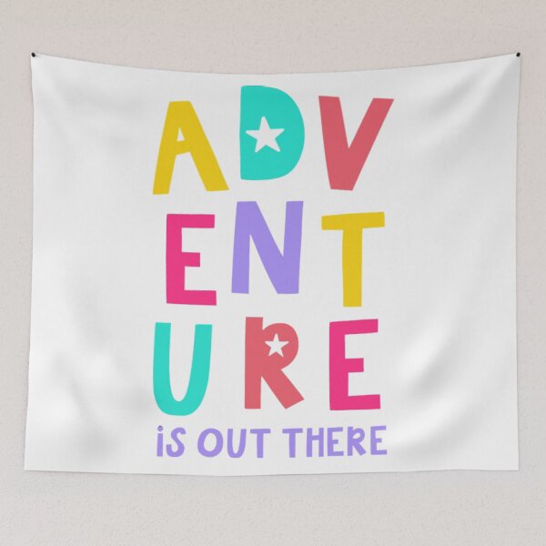 Item preview, "Adventure is out there" up quote designed and sold by Campbell Bryant.