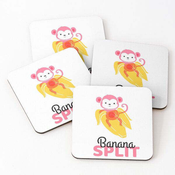 Item preview, Cute Monkey Banana Split designed and sold by Lhadjisdaname.