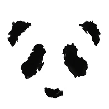 Artwork thumbnail, Rorschach Panda by R2-T2