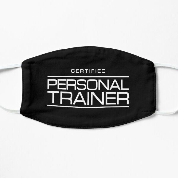 Health & Fitness Coach - Certified Personal Trainer Flat Mask