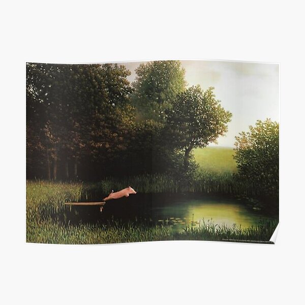 Kohler Pig Jump To Water Poster