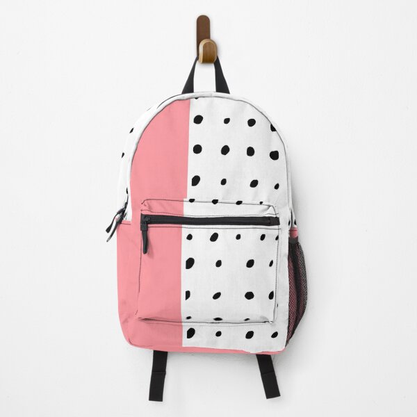 Item preview, Black and white polka dots pattern-Pink back-ground designed and sold by Mammanation.