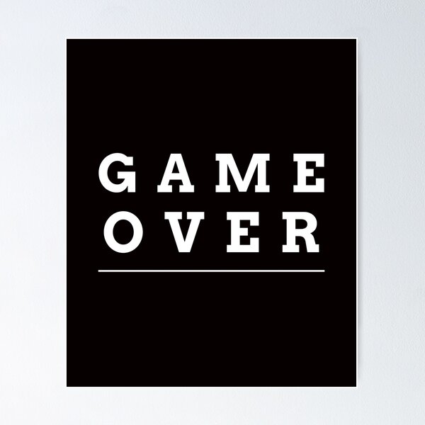 Item preview, GAME OVER designed and sold by kh0l0d.