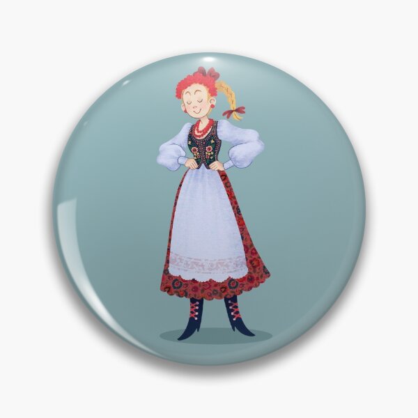 Item preview, Polish Girl in Traditional Polish Clothing designed and sold by bagged-milkk.