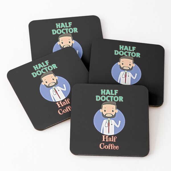 Item preview, Half Doctor Half Coffee - Funny designed and sold by Cool Store.