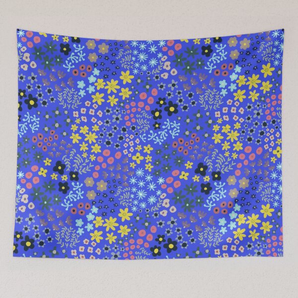 Item preview, Wildflower meadow blue designed and sold by Kamaloca.